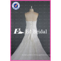 2017 ED Bridal Custom Made Strapless Mermaid Beaded Lace Appliqued Tulle Sexy Wedding Dress With Floral Sash